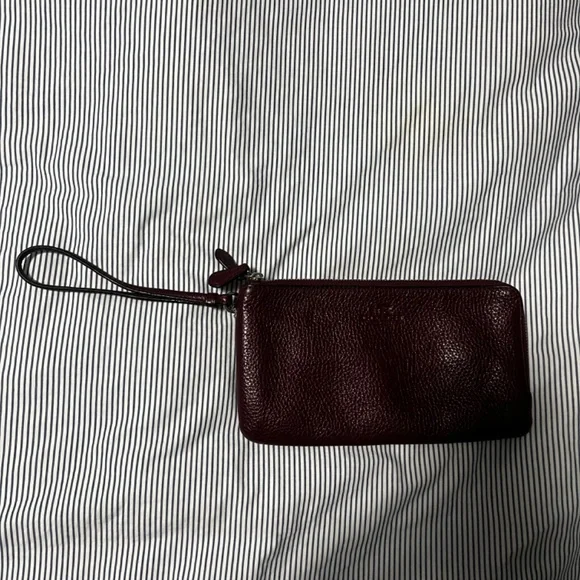 SOLD-Coach wristlet with double zipper - Picture 2 of 5